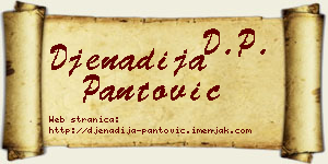 Đenadija Pantović vizit kartica